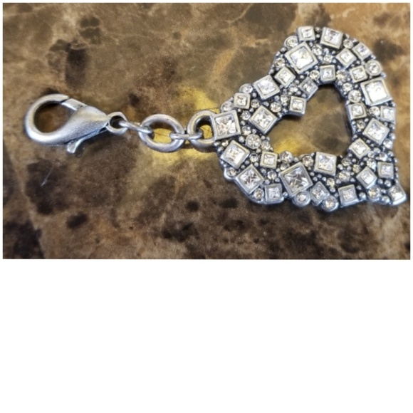 Jewelry - Gorgeous Rhinestone Heart Purse Charm or Key Fob